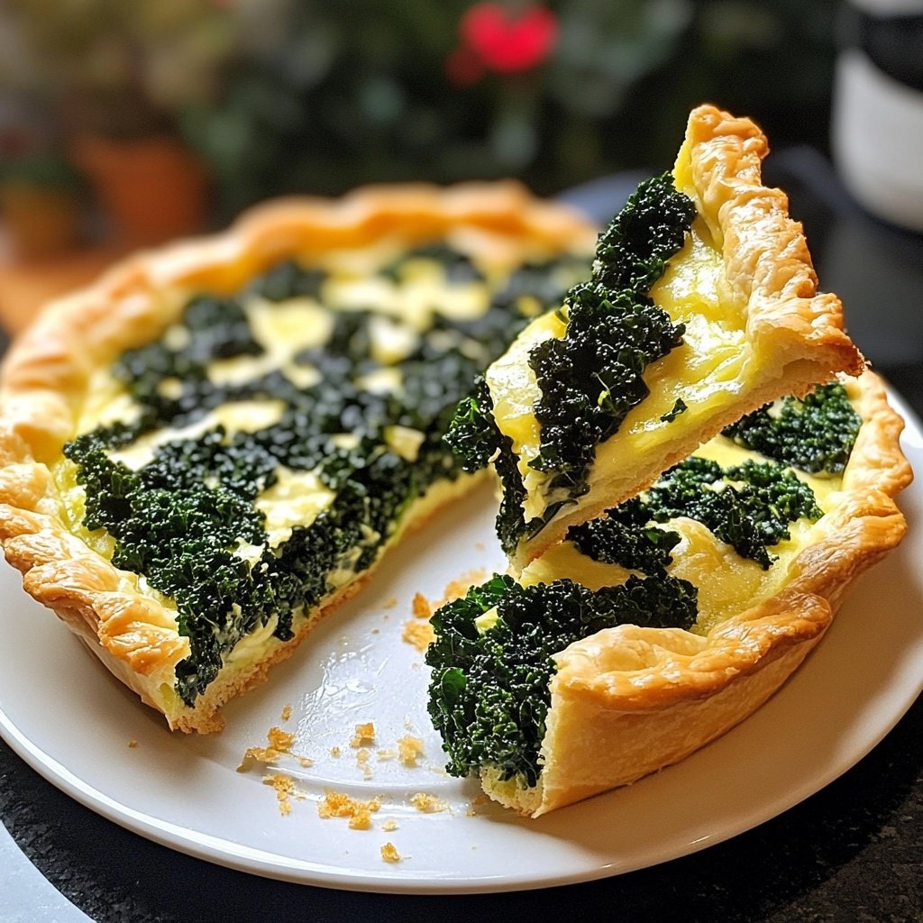 Schwarzkohl-Zitronen-Quiche – einfaches Rezept