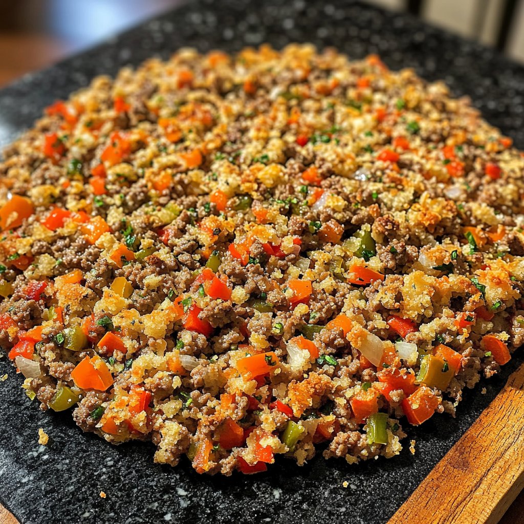 Hackfleisch Pfanne würzig