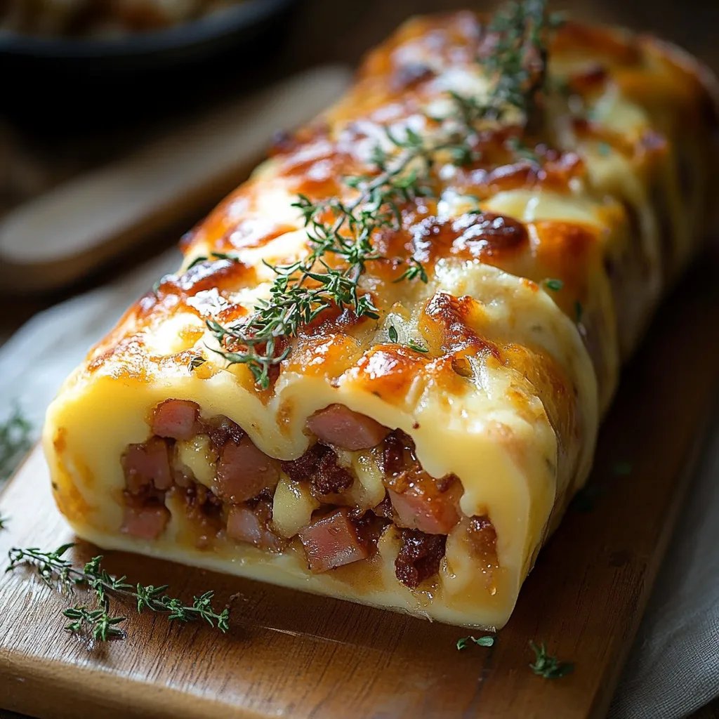 Hackfleisch-Käse-Rolle