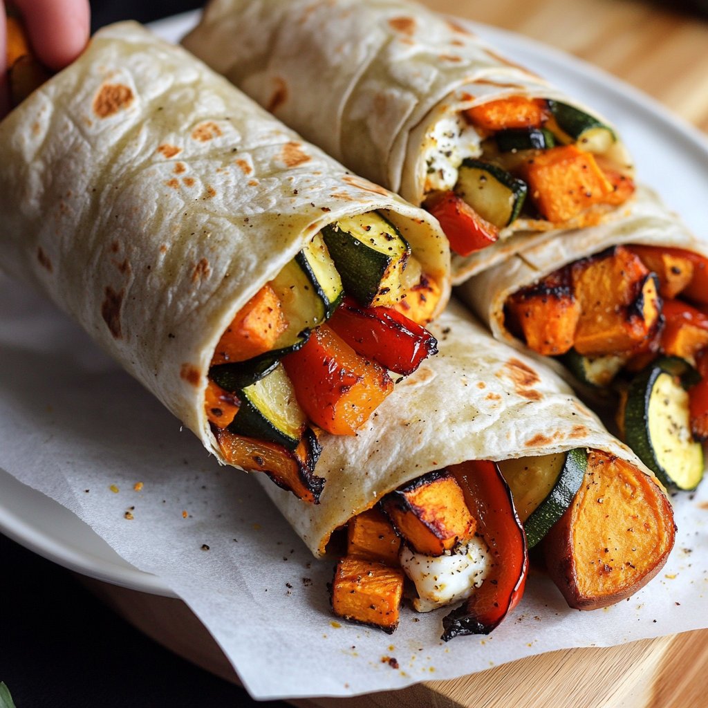 Wraps mit Ofengemüse