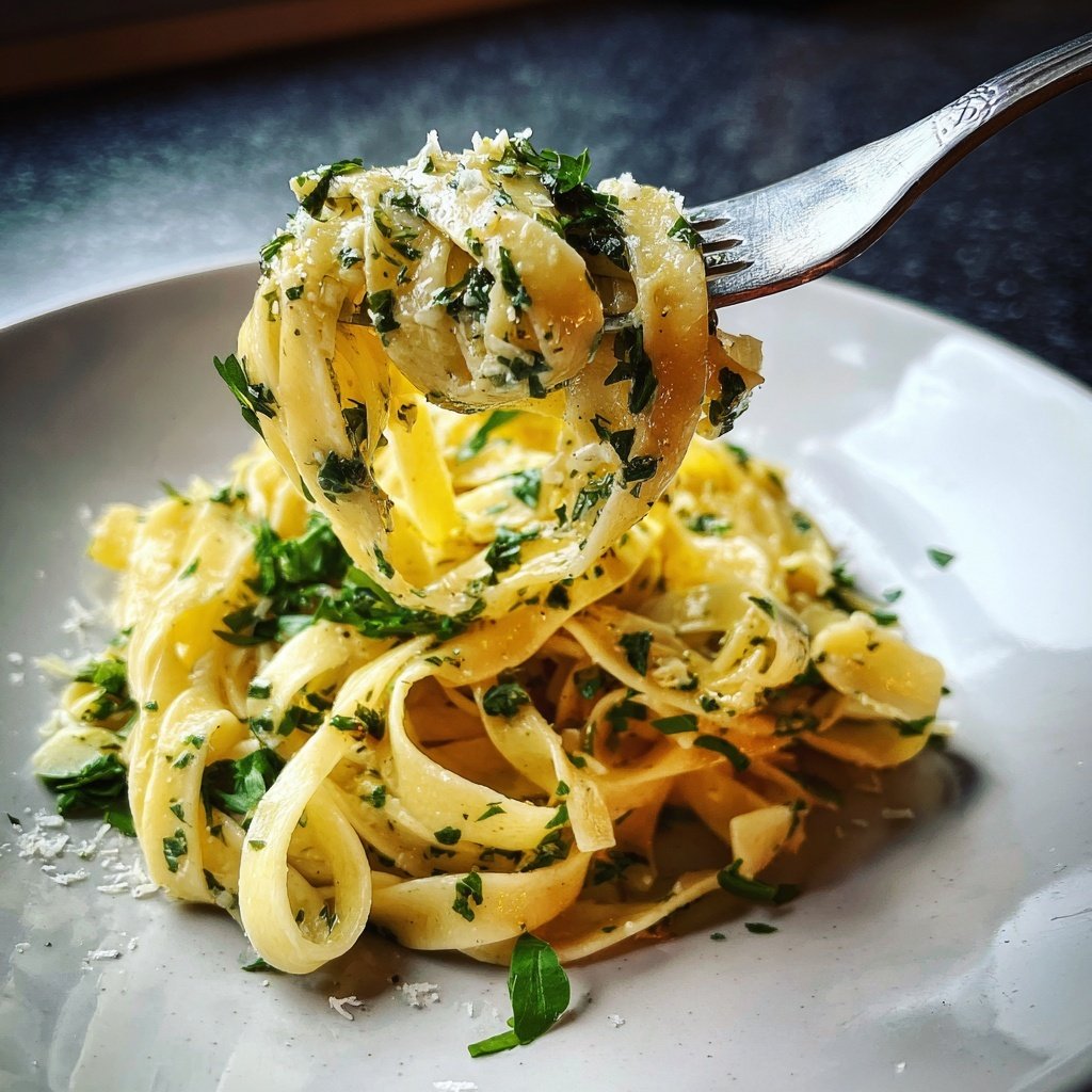 Tagliatelle mit Kräuterbutter