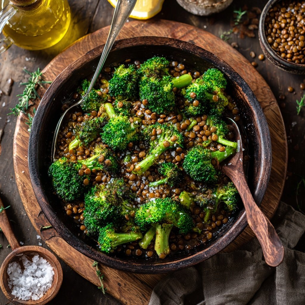 Brokkoli Linsen Pfanne