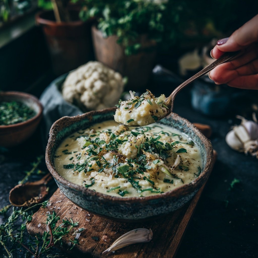 Blumenkohl Suppe Mit Lauch