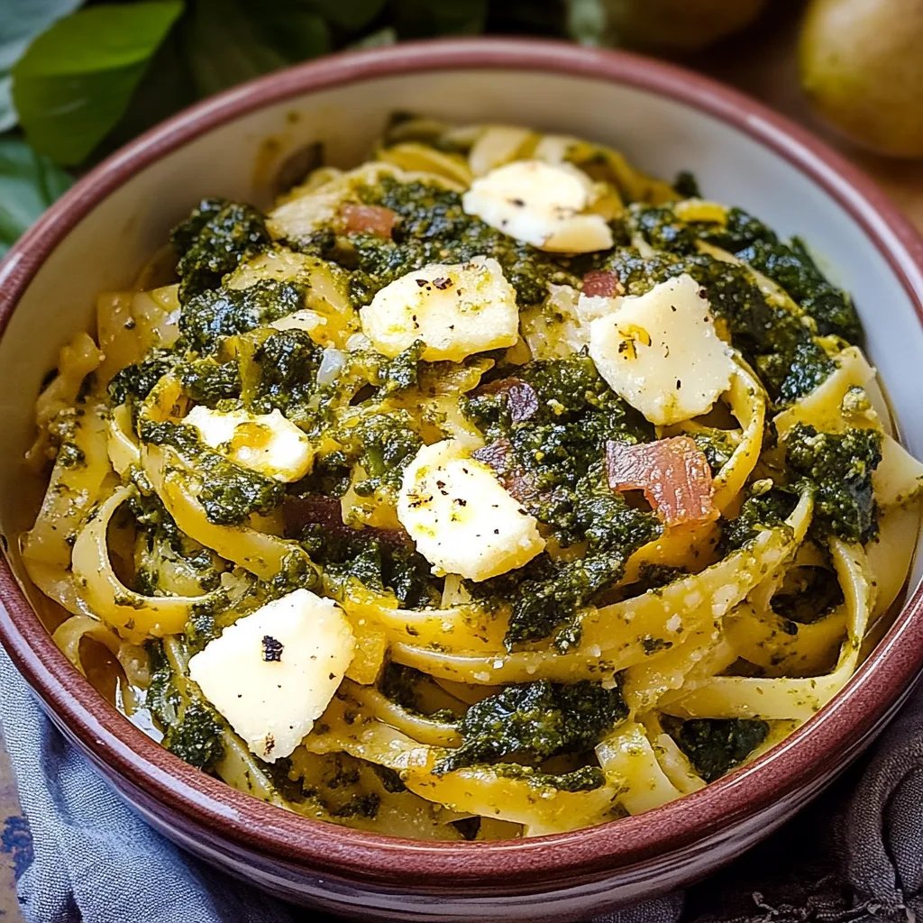 Grünkohl-Pesto-Tagliatelle