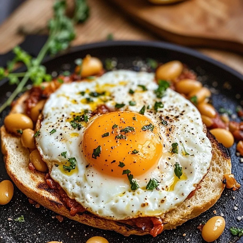 Spanische Bohnen und Eier