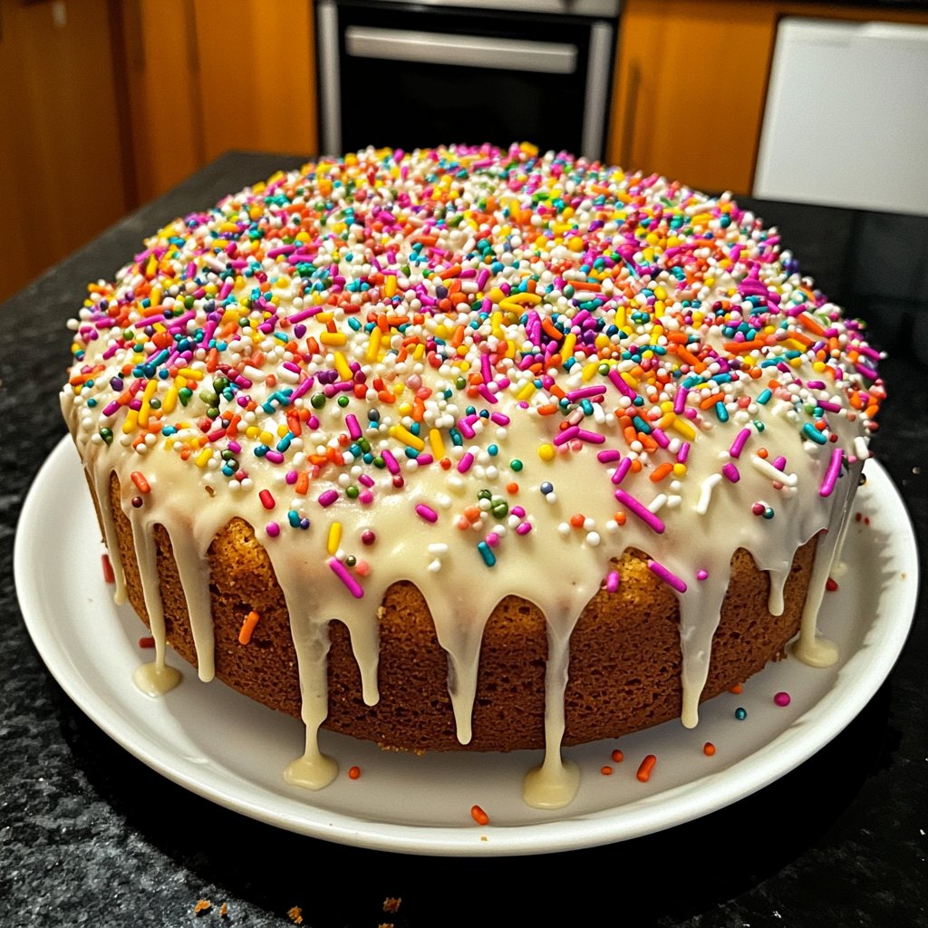Geburtstagskuchen einfach gebacken