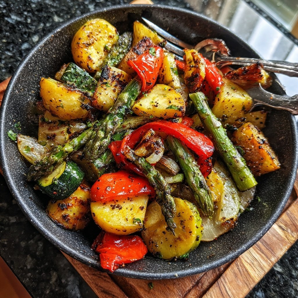 Gegrillte Gemüsepfanne