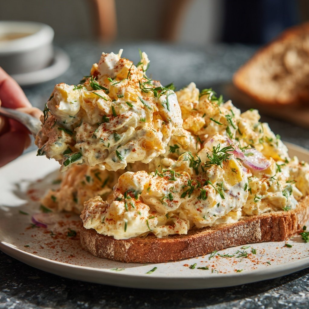 Schnell & Einfach 10-Minuten-Eiersalat mit Joghurt