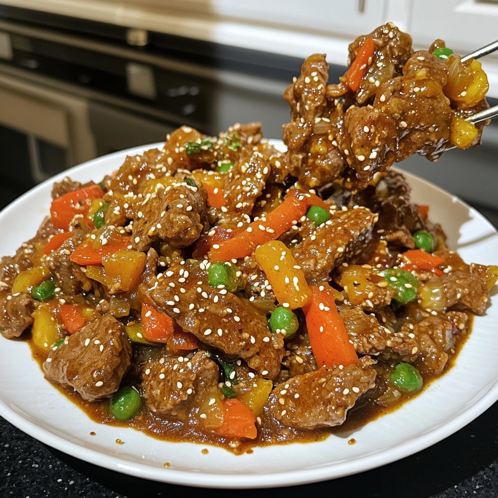 Hackfleisch Pfanne asiatisch