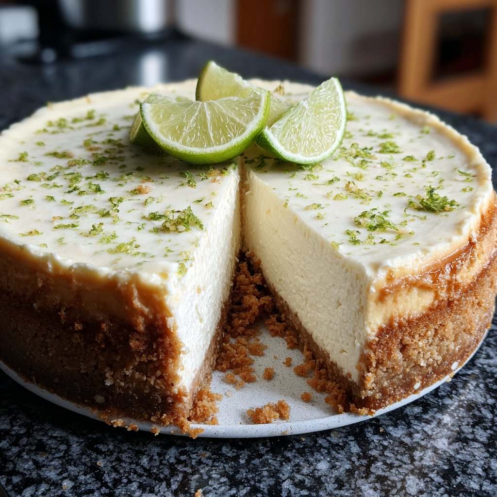 Käsekuchen mit Quark und Limette