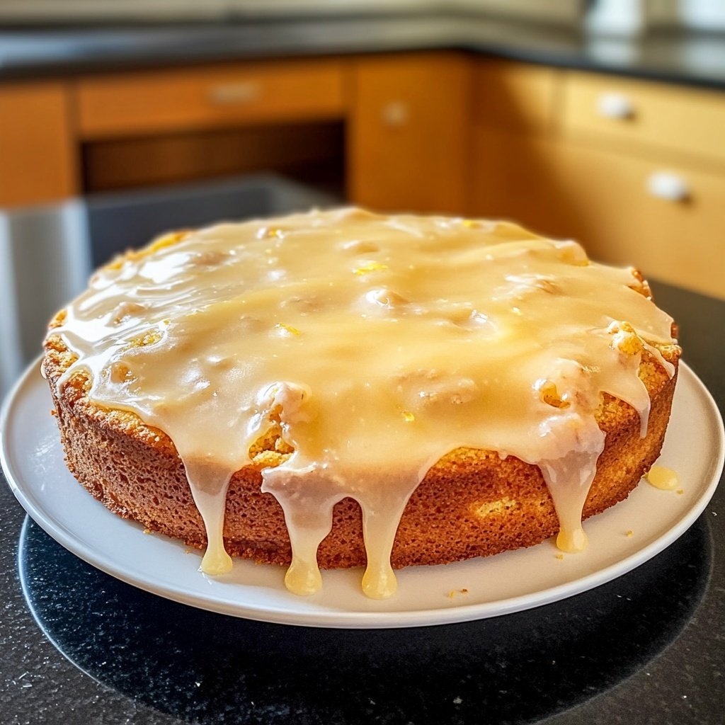 Zitronenkuchen mit Zuckerguss