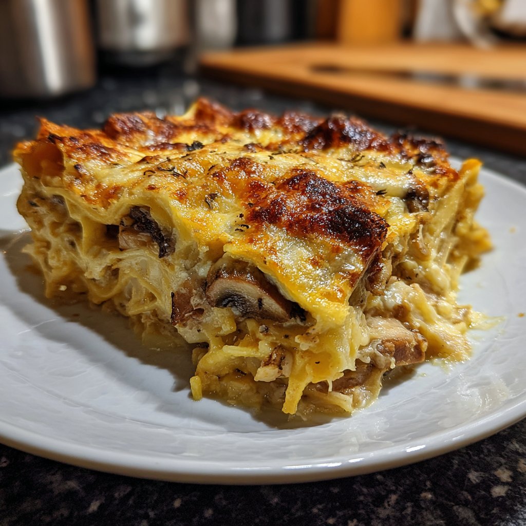 Lasagne mit Pilzen