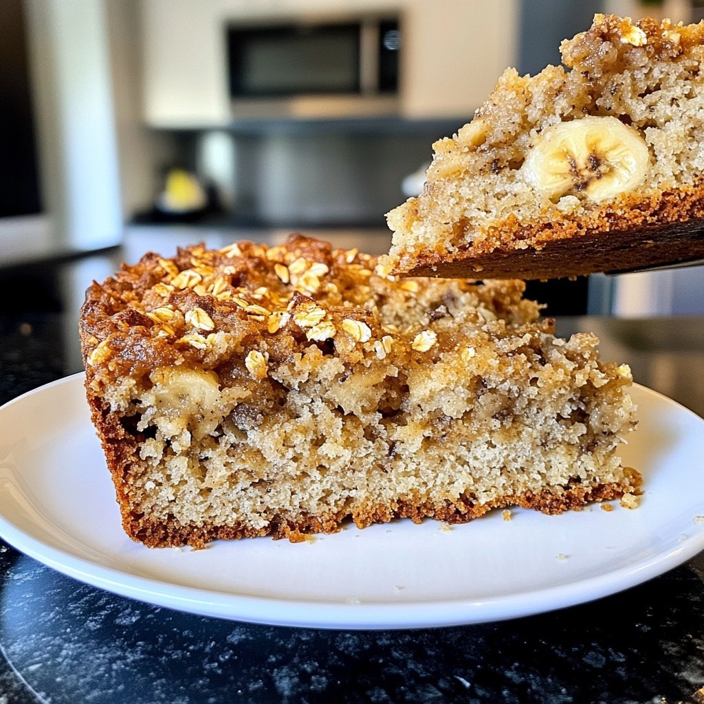 Bananenbrot mit Haferflocken