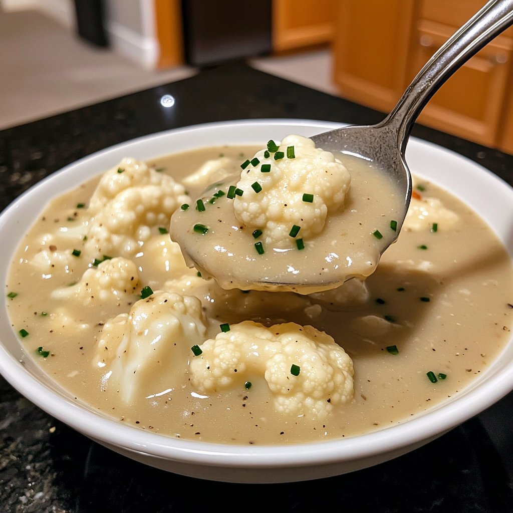 Blumenkohlsuppe als schnelles Mittagessen