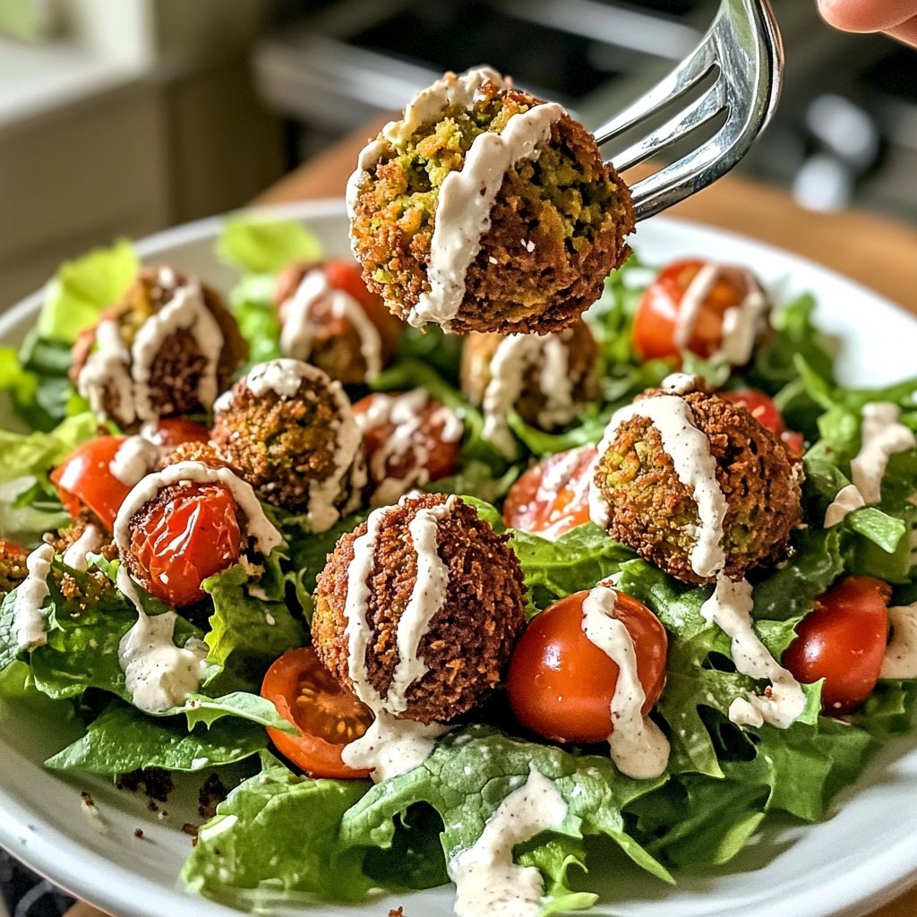 Falafel auf Salat