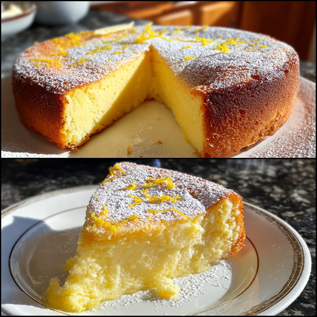 Käsekuchen mit Zitronenboden